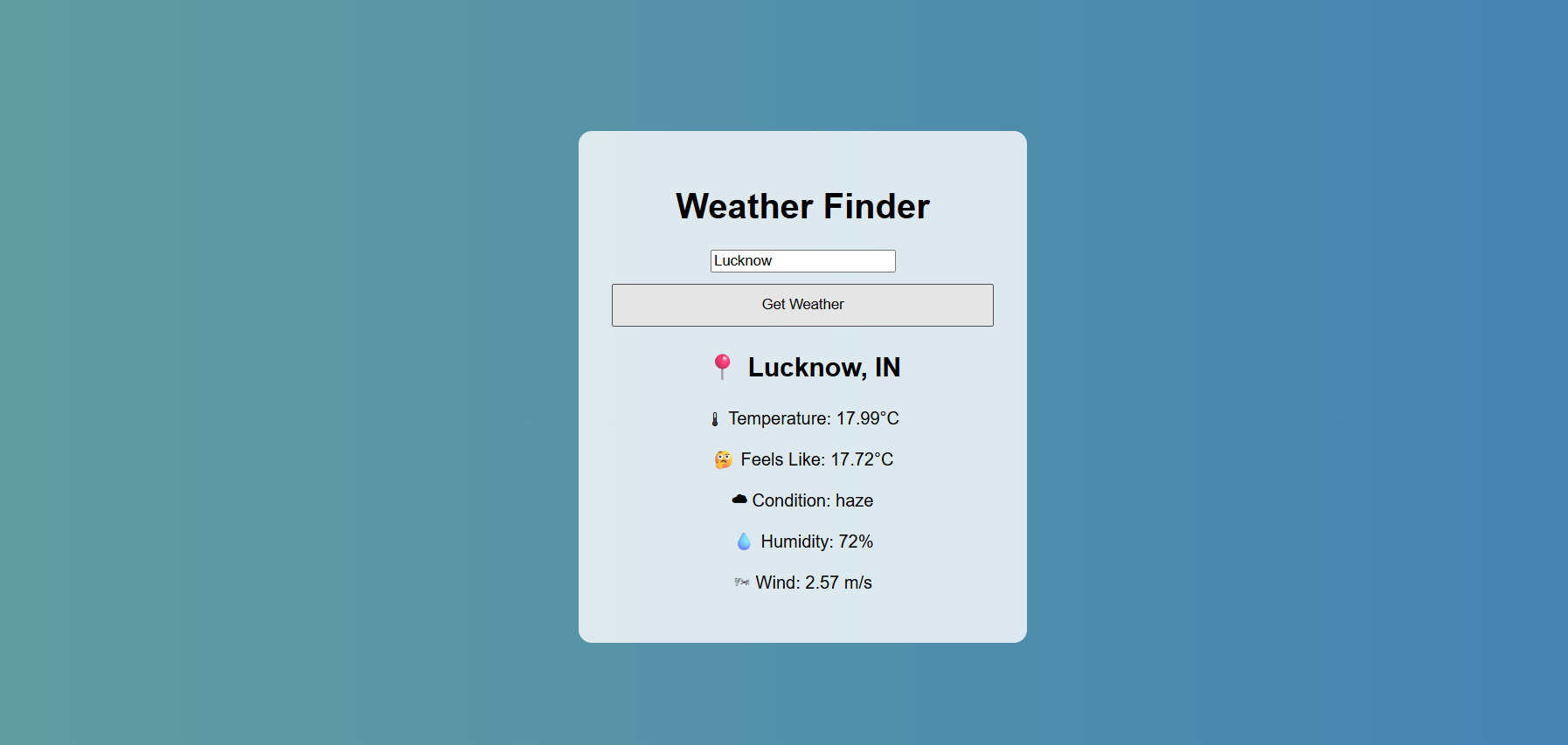 Weather App Demo